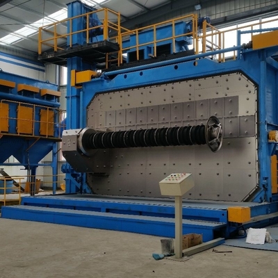 Producción de barras de alambre SA2.0-SA3.0 Indicar la limpieza Máquina de tiro con explosión de desbaste