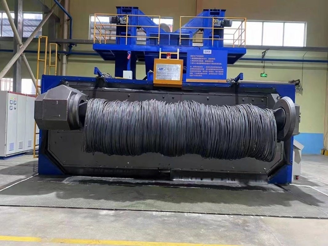 Máquina para la fabricación de fibras de acero pretensadas 6m x 5m Capacidad 50T