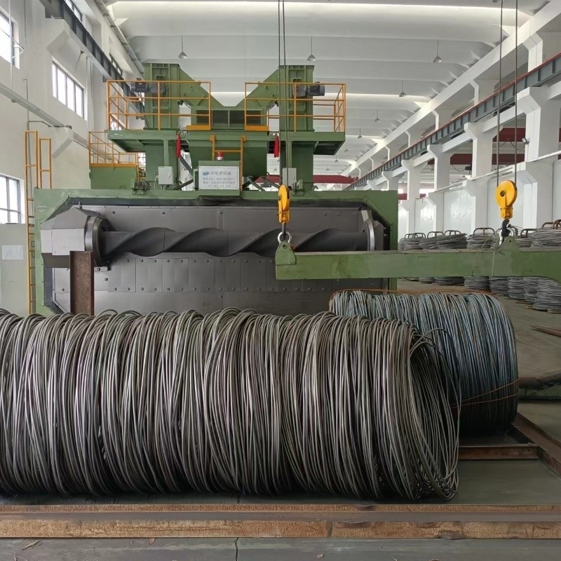 Máquina de soplado por disparo de alambre de alambre de acero galvanizado 6m x 5m Tamaño