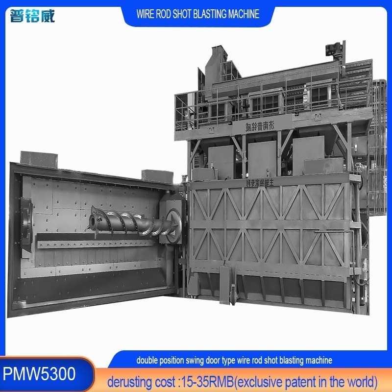 Máquina de soplado de alambre personalizado con dos puertas de carga de mandril