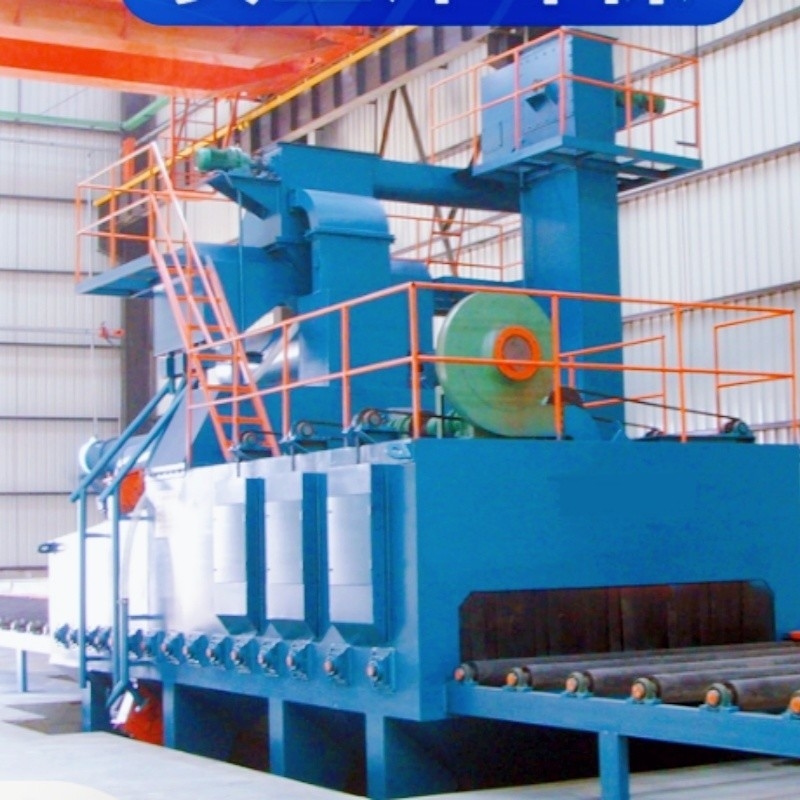 Máquina de soplado por tiro de tipo de rodillo personalizable para piezas estructurales de acero que usted necesite