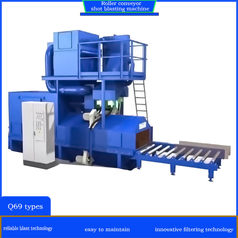 Máquina para la limpieza y descarga sin polvo con transportador de rodillos