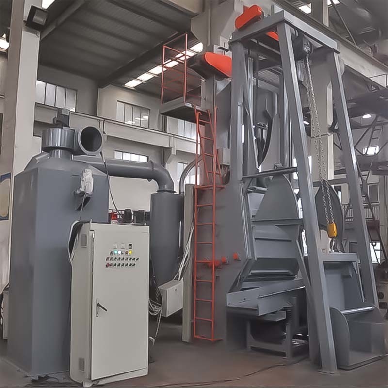 2.0-2.8 t/h Producción rápida Servicio postventa Máquina de explosión por disparo de caucho